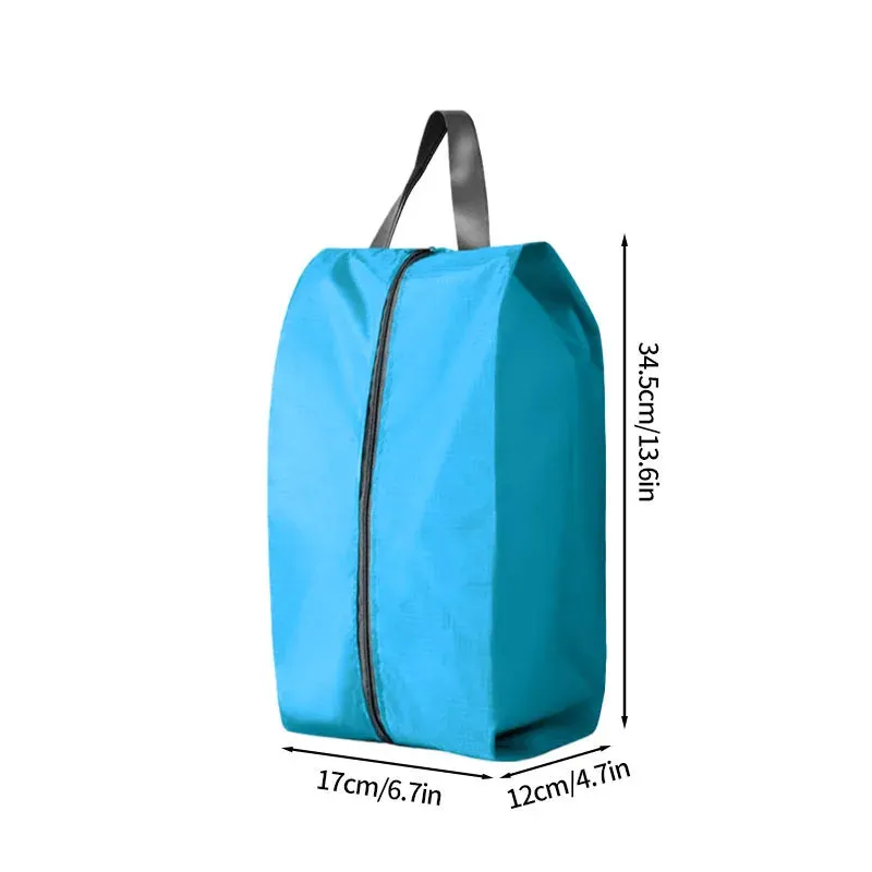 Portable Waterproof Shoe Storage Bags with Zipper Organizer