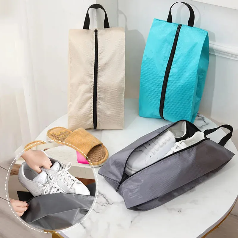 Portable Waterproof Shoe Storage Bags with Zipper Organizer