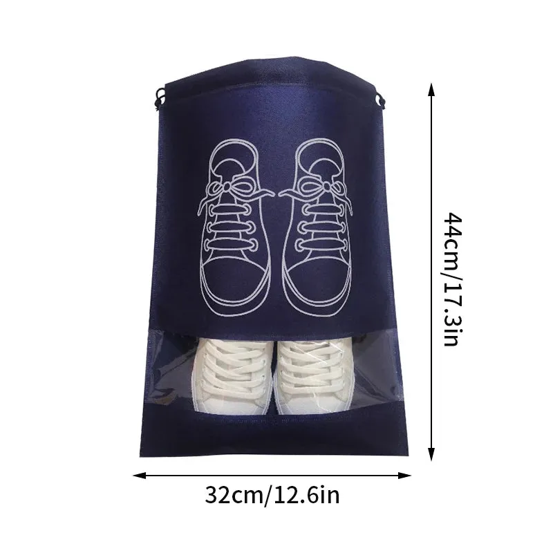 Portable Waterproof Shoe Storage Bags with Zipper Organizer