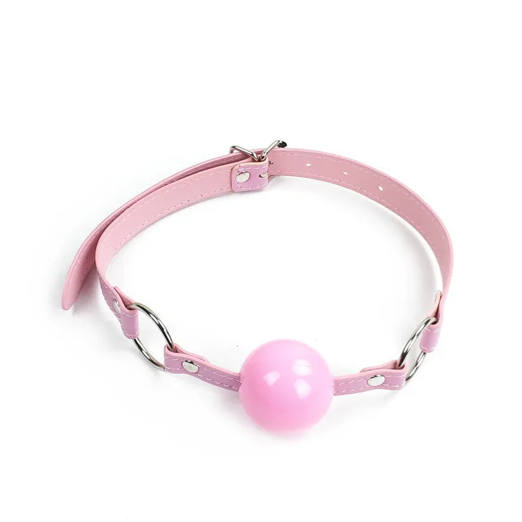 Pretty Pink Plastic Ball Gag