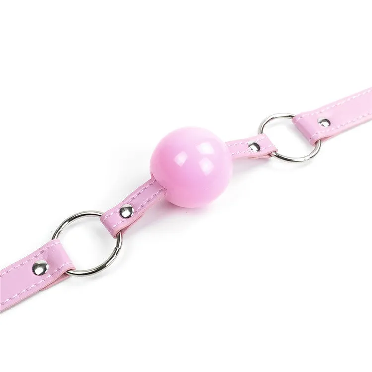 Pretty Pink Plastic Ball Gag