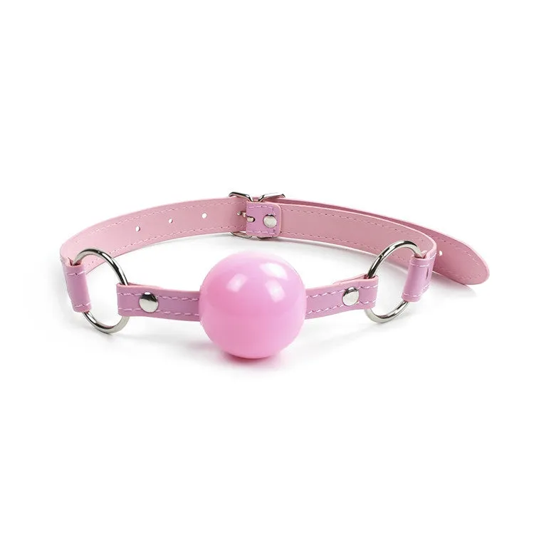 Pretty Pink Plastic Ball Gag