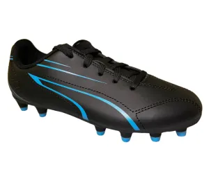 Puma Kids Vitoria FG/AG Football Boots Black/Luminous Blue