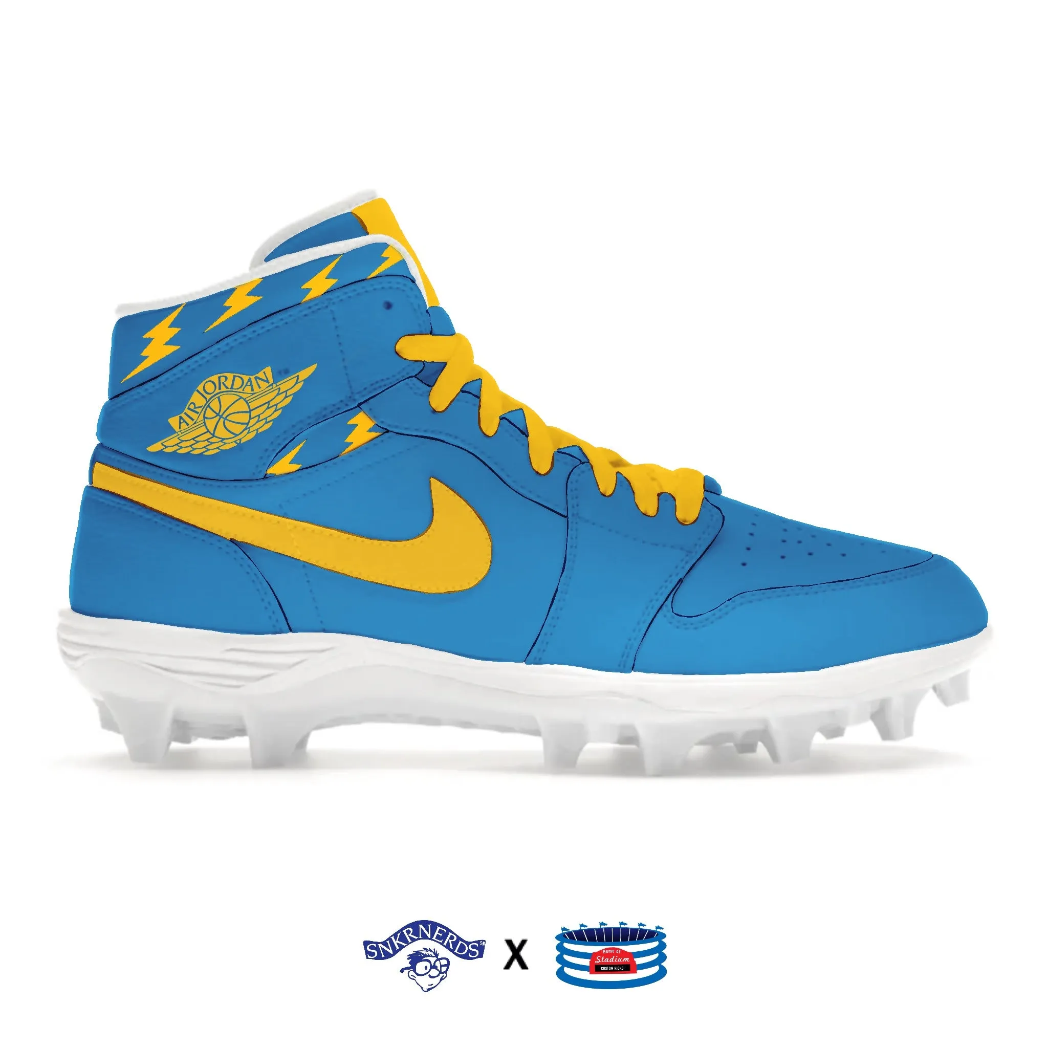 "Lightning " Jordan 1 TD Cleats