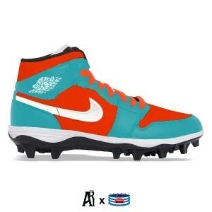 "Miami" Jordan 1 TD Cleats