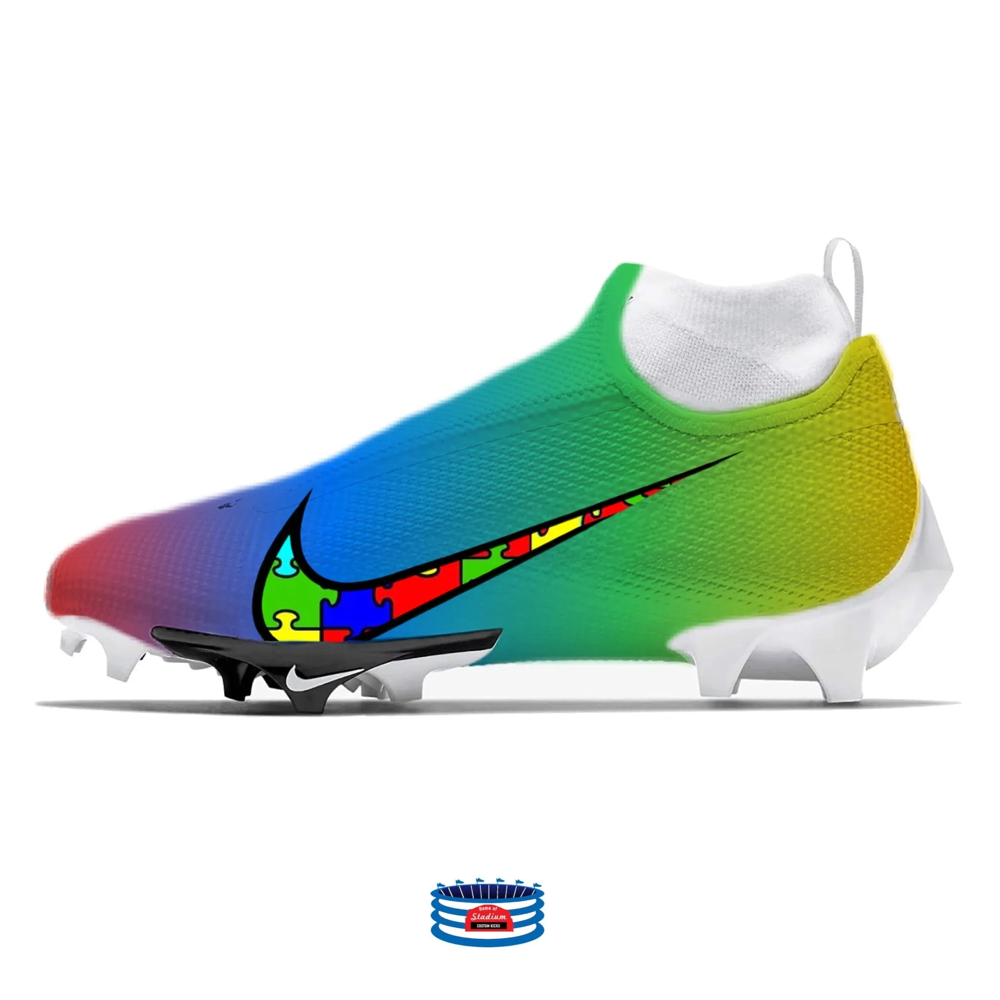 "Puzzle Pieces" Nike Vapor Pro 360 Cleats