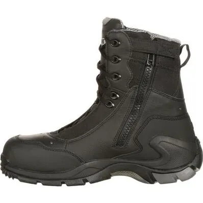 ROCKY MENS 1ST MED CARBON FIBER TOE PUNCTURE-RESISTANT SIDE-ZIP WATERPROOF PUBLIC SERVICE BOOT STYLE FQ0911113