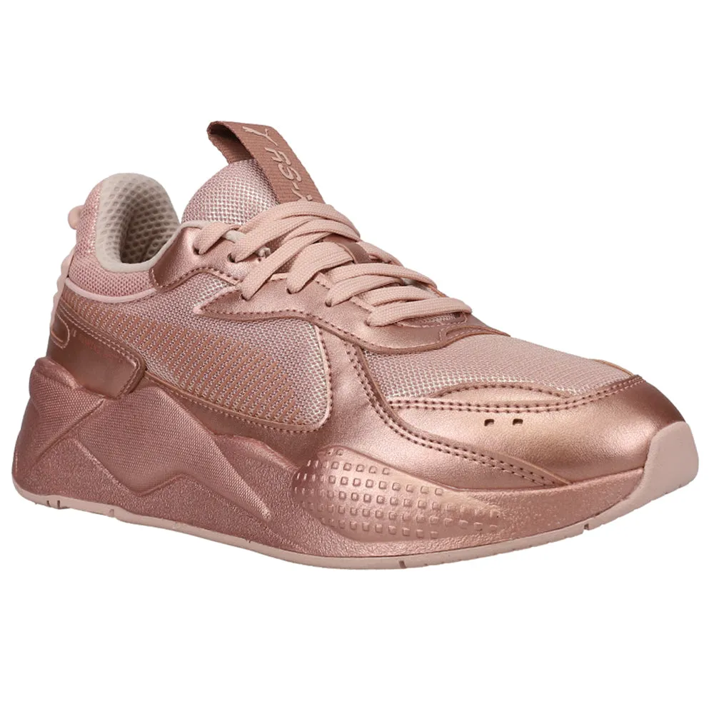 RS-X Golden Wave Metallic Lace Up Sneakers