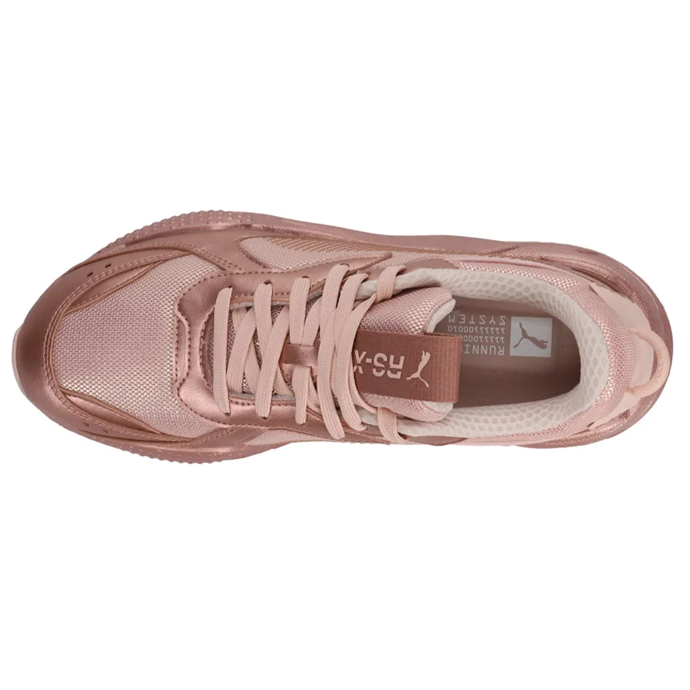 RS-X Golden Wave Metallic Lace Up Sneakers