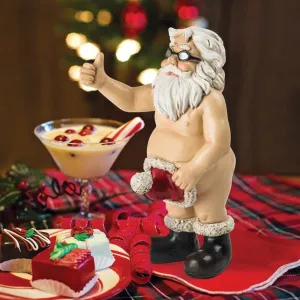 Santa Unwrapped Father Christmas Holiday Statue