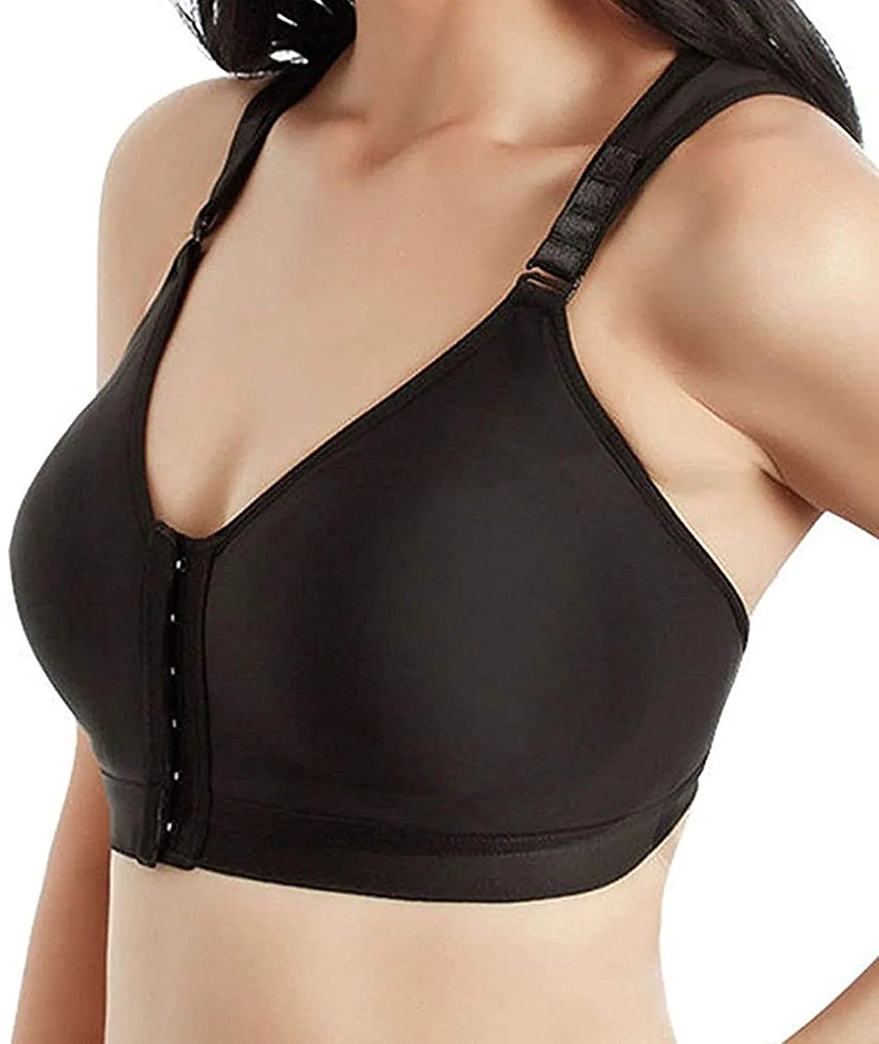 SHAPERX Women‘s Post-Surgery Front Closure Brassiere Sports Bra