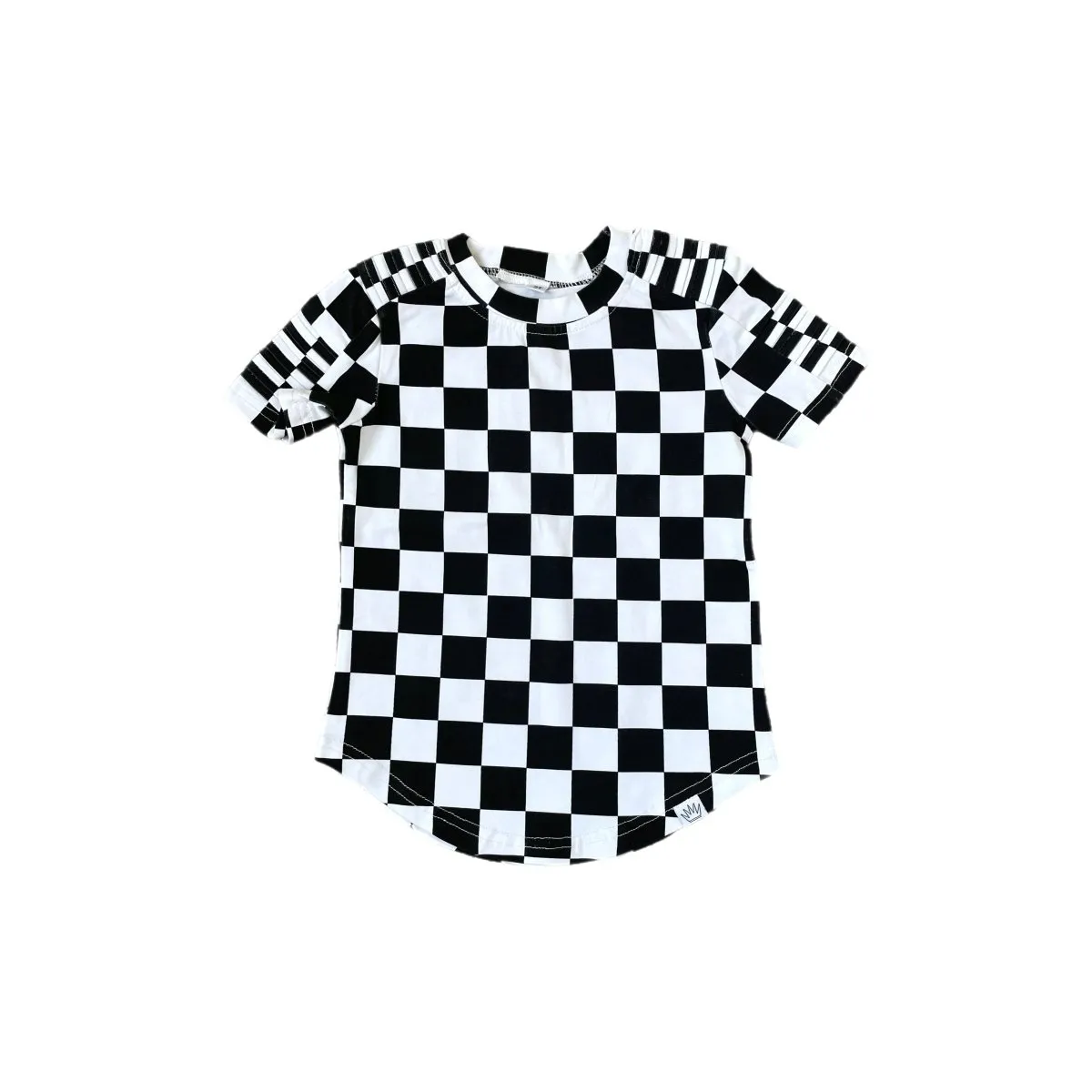 Short Sleeve Biker Shirt- Checker