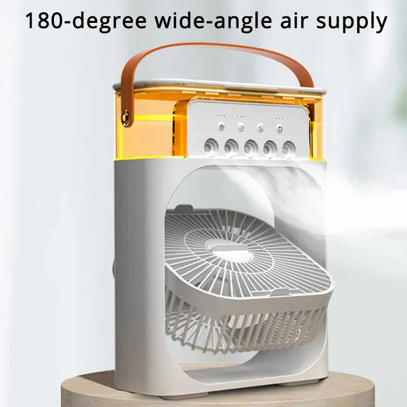 Silent Electric Fan Mini Air Conditioner Large Air Conditioner Fan Humidifier Potable Ac Indoors Aircondition Cooling Home Room