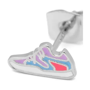 Sneaker One earring 1 pcs - Silver Plated