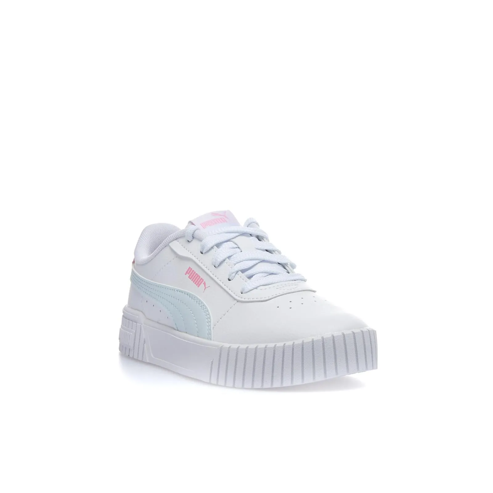 Sneakers tennis bianche da bambina Carina 2.0 in pelle