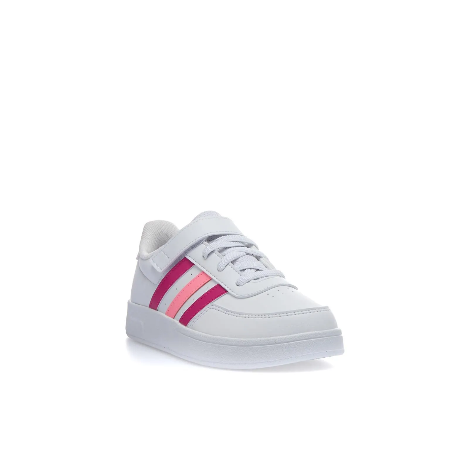 Sneakers tennis bianche da bimba Breaknet con strappo