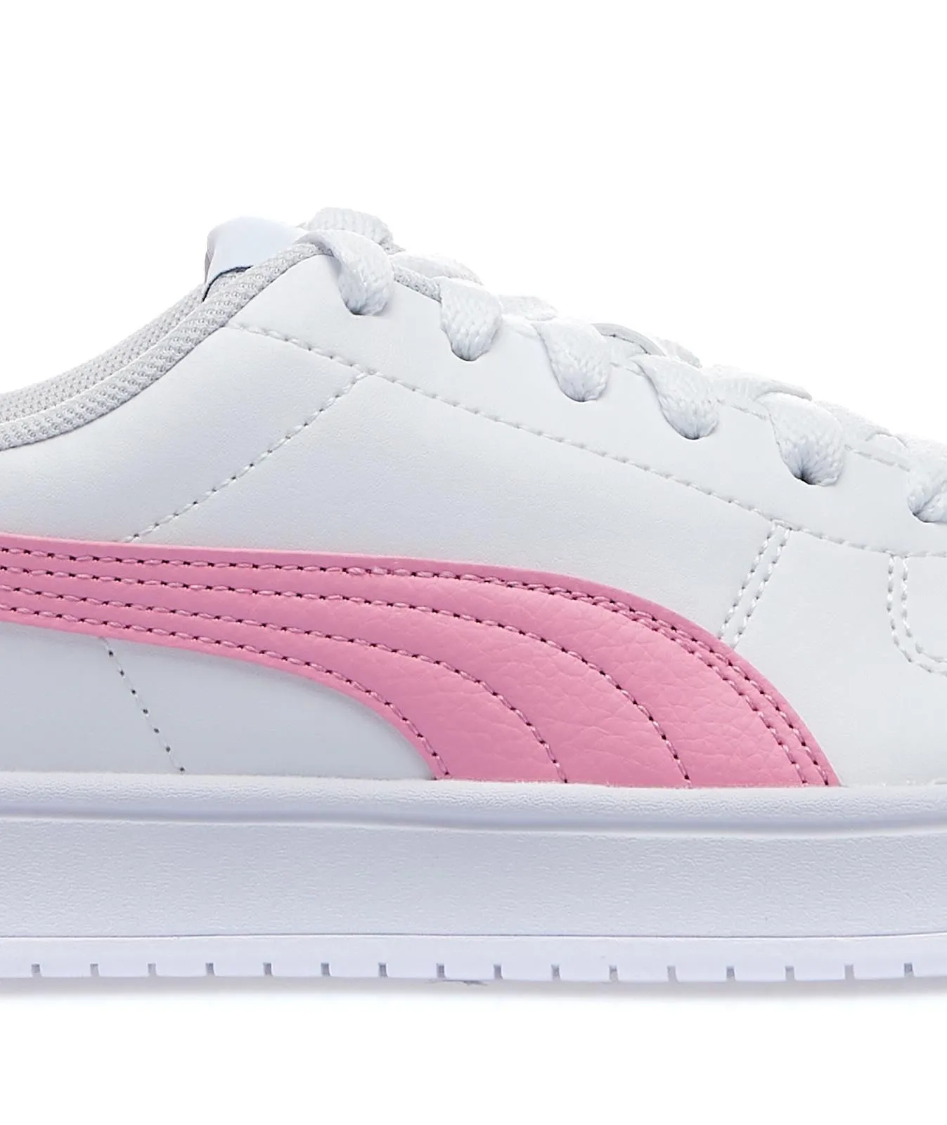 Sneakers tennis bianche da ragazza Rickie in pelle