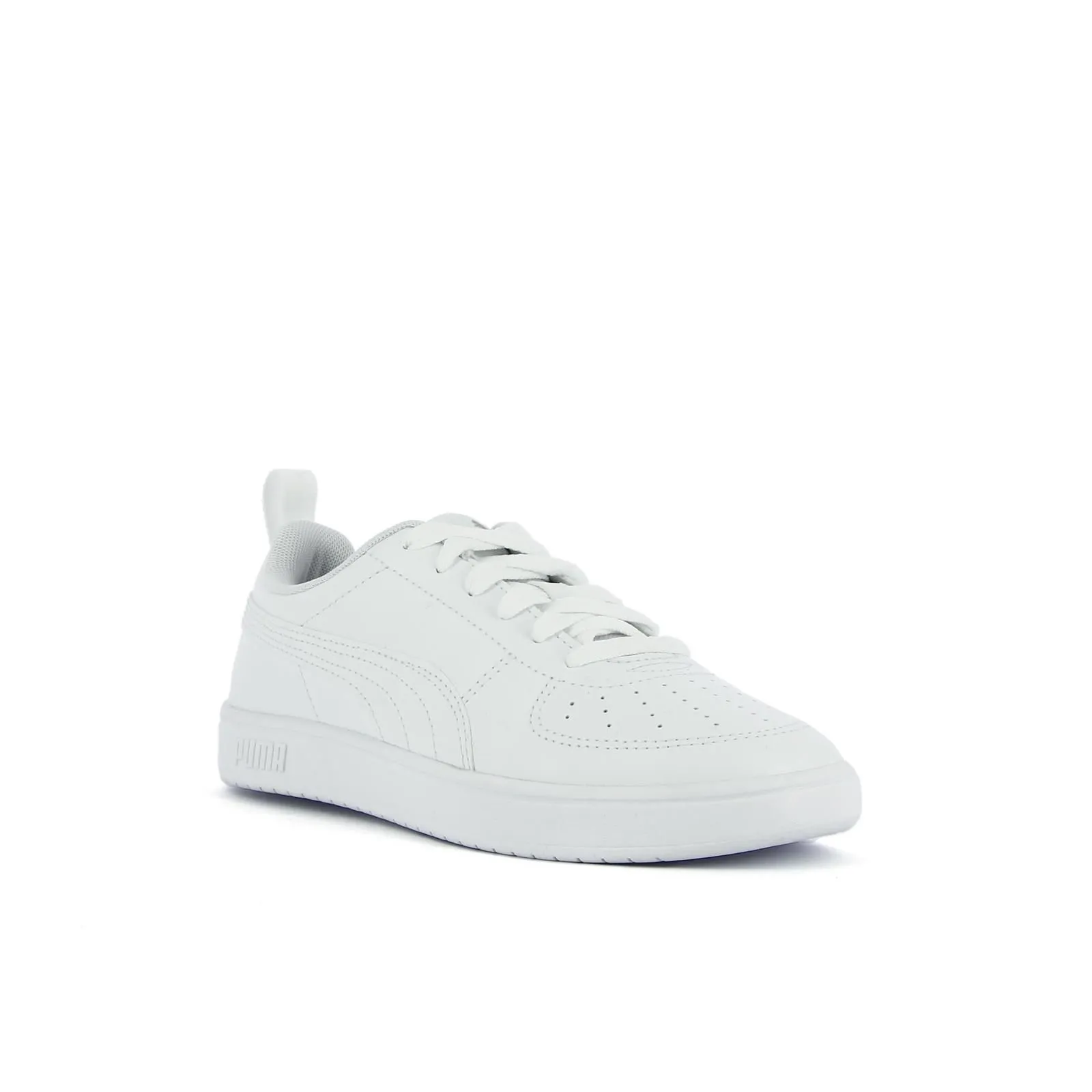 Sneakers tennis bianche da ragazzo Rickie in pelle