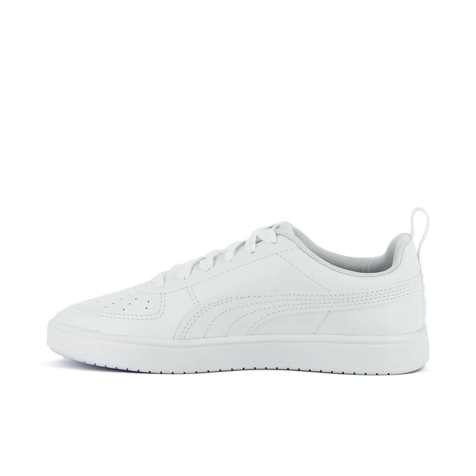 Sneakers tennis bianche da ragazzo Rickie in pelle