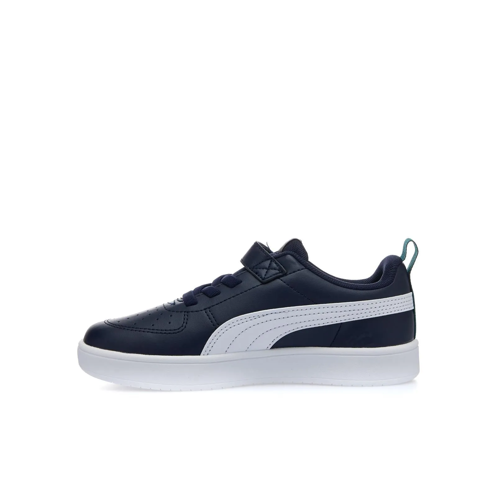 Sneakers tennis blu da bambino Rickie in pelle