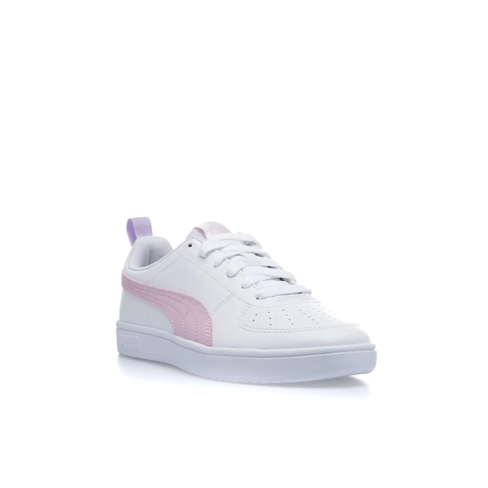 Sneakers tennis da ragazza bianche e rosa Rickie