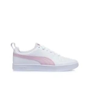 Sneakers tennis da ragazza bianche e rosa Rickie