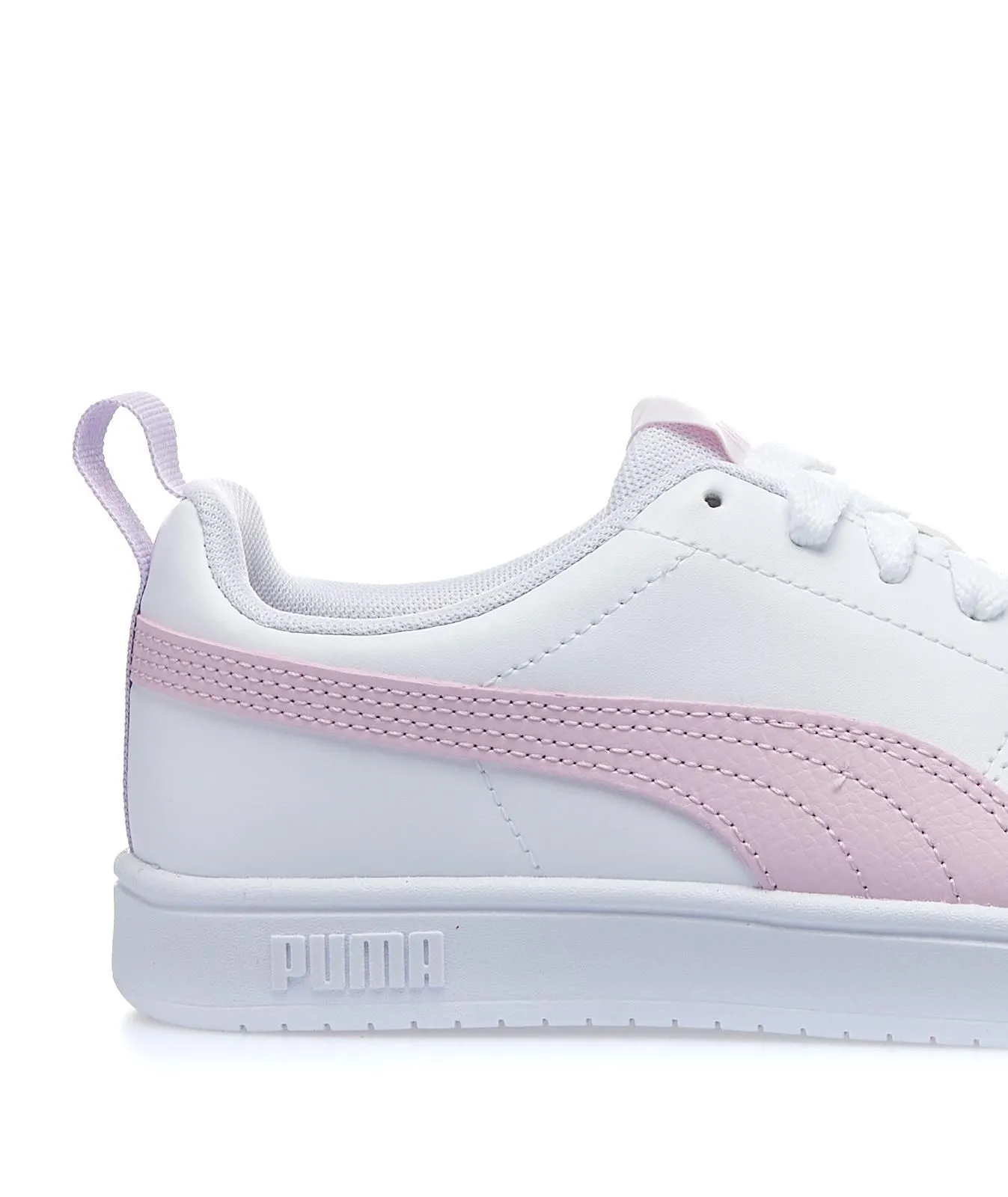 Sneakers tennis da ragazza bianche e rosa Rickie