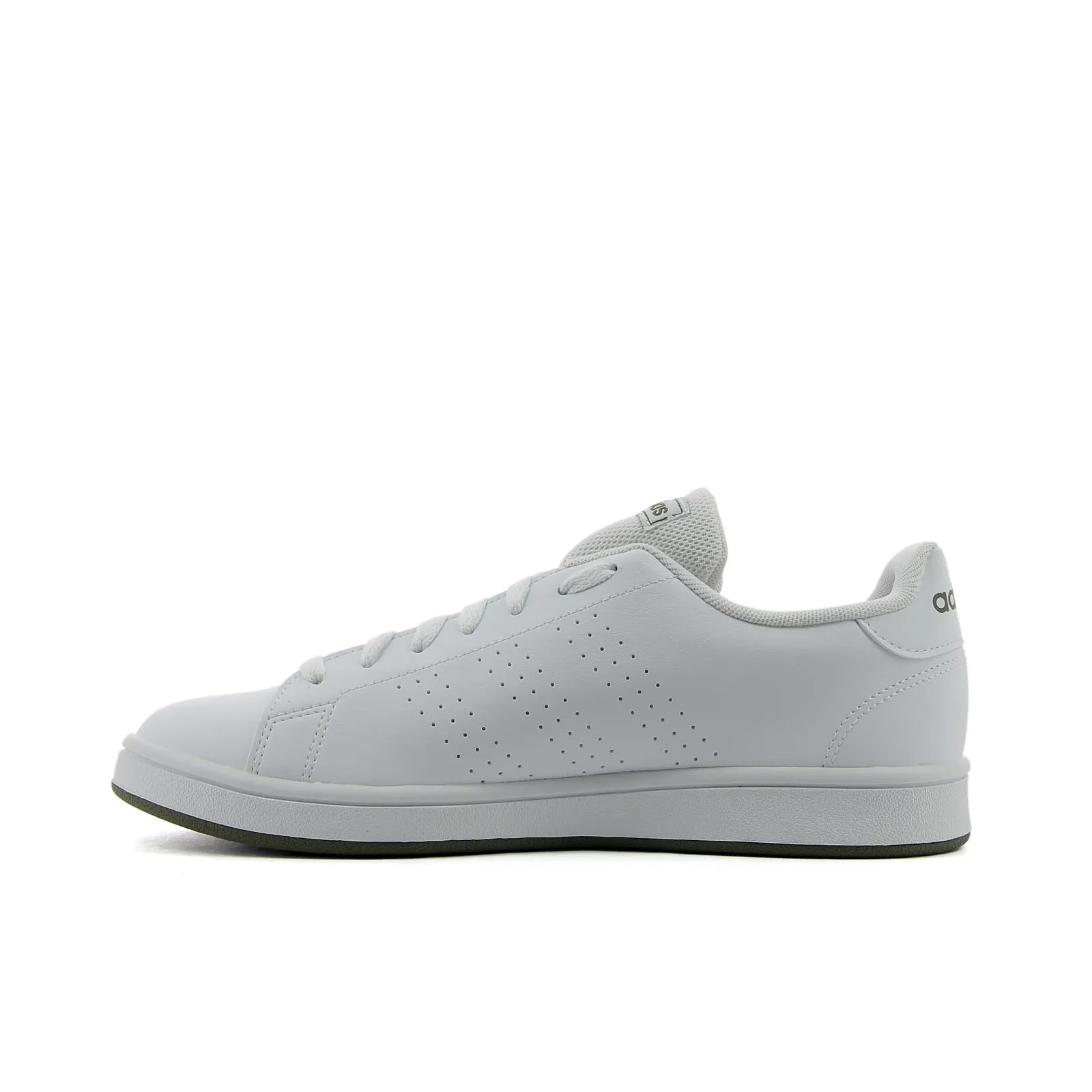 Sneakers tennis da uomo bianche Advantage Base Court in pelle