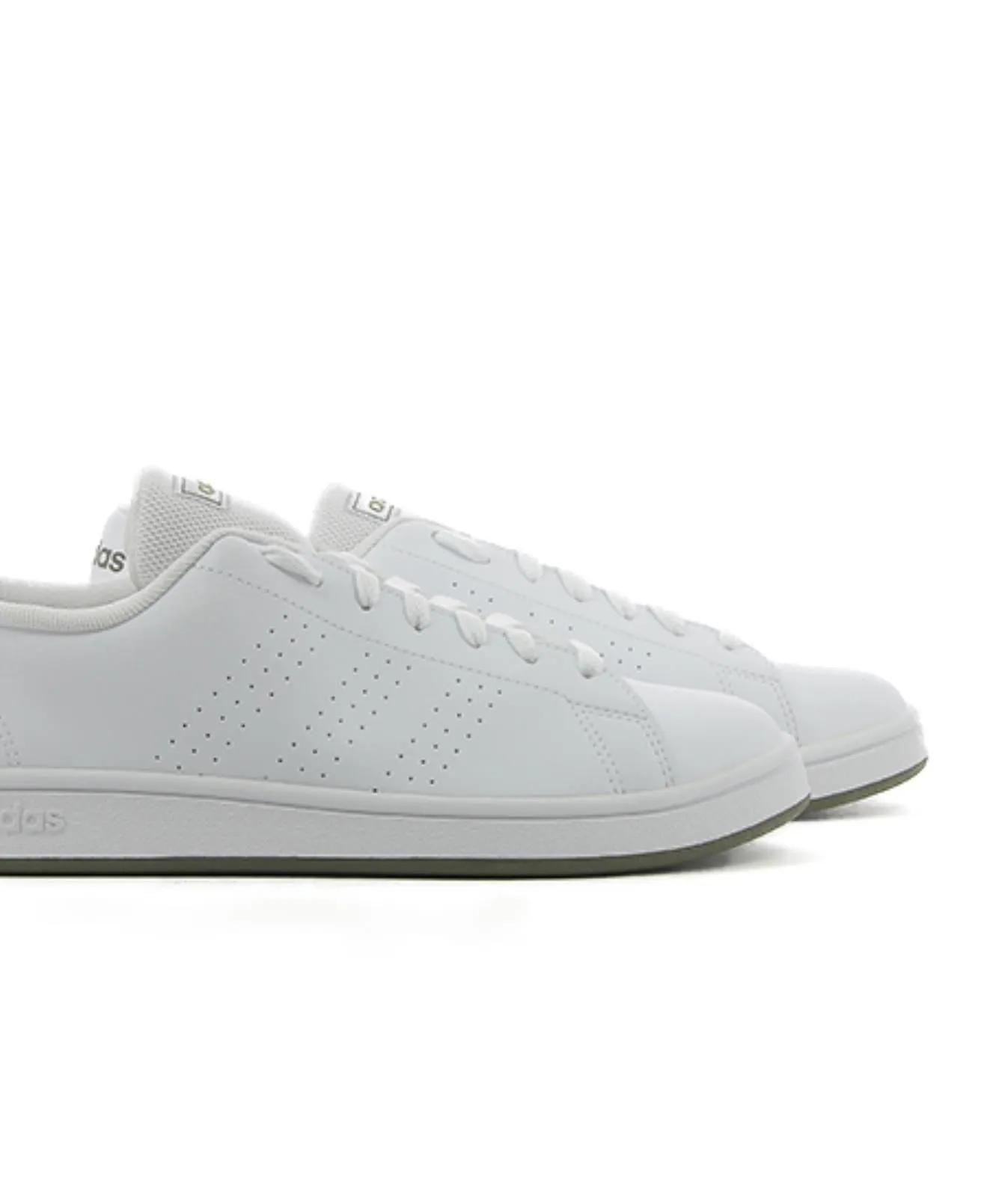 Sneakers tennis da uomo bianche Advantage Base Court in pelle