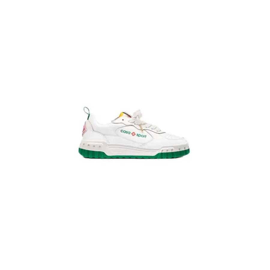 Sneakers The Court Blanc Et Vert Casablanca Homme | Toulouse