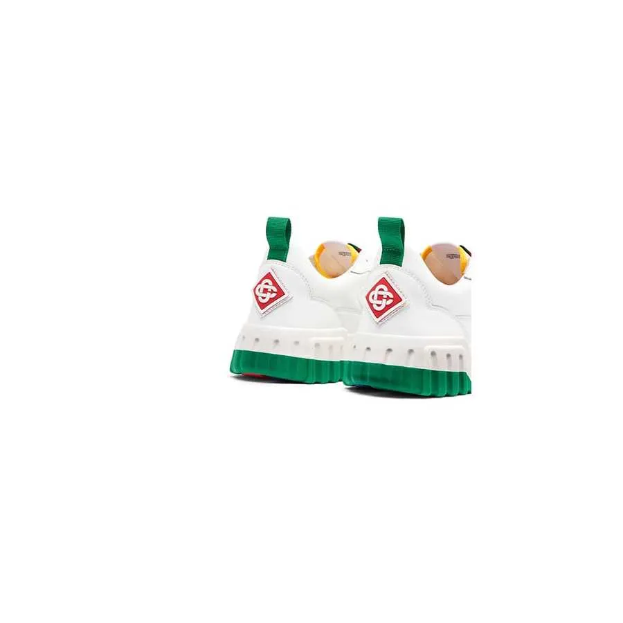 Sneakers The Court Blanc Et Vert Casablanca Homme | Toulouse