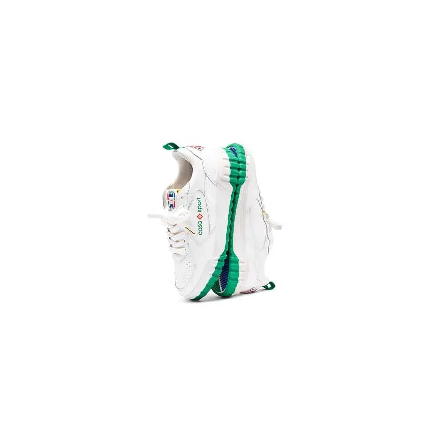 Sneakers The Court Blanc Et Vert Casablanca Homme | Toulouse