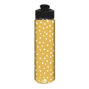 Stainless Steel Fitness Water Bottle for Girls - White Dots