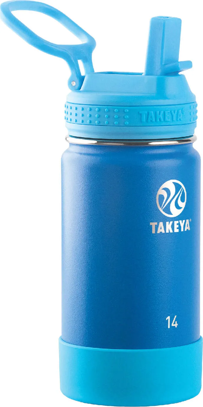 Takeya Actives Kids Insulated Water Bottle 414 ml Sky | Buy Takeya Actives Kids Insulated Water Bottle 414 ml Sky here | Outnorth