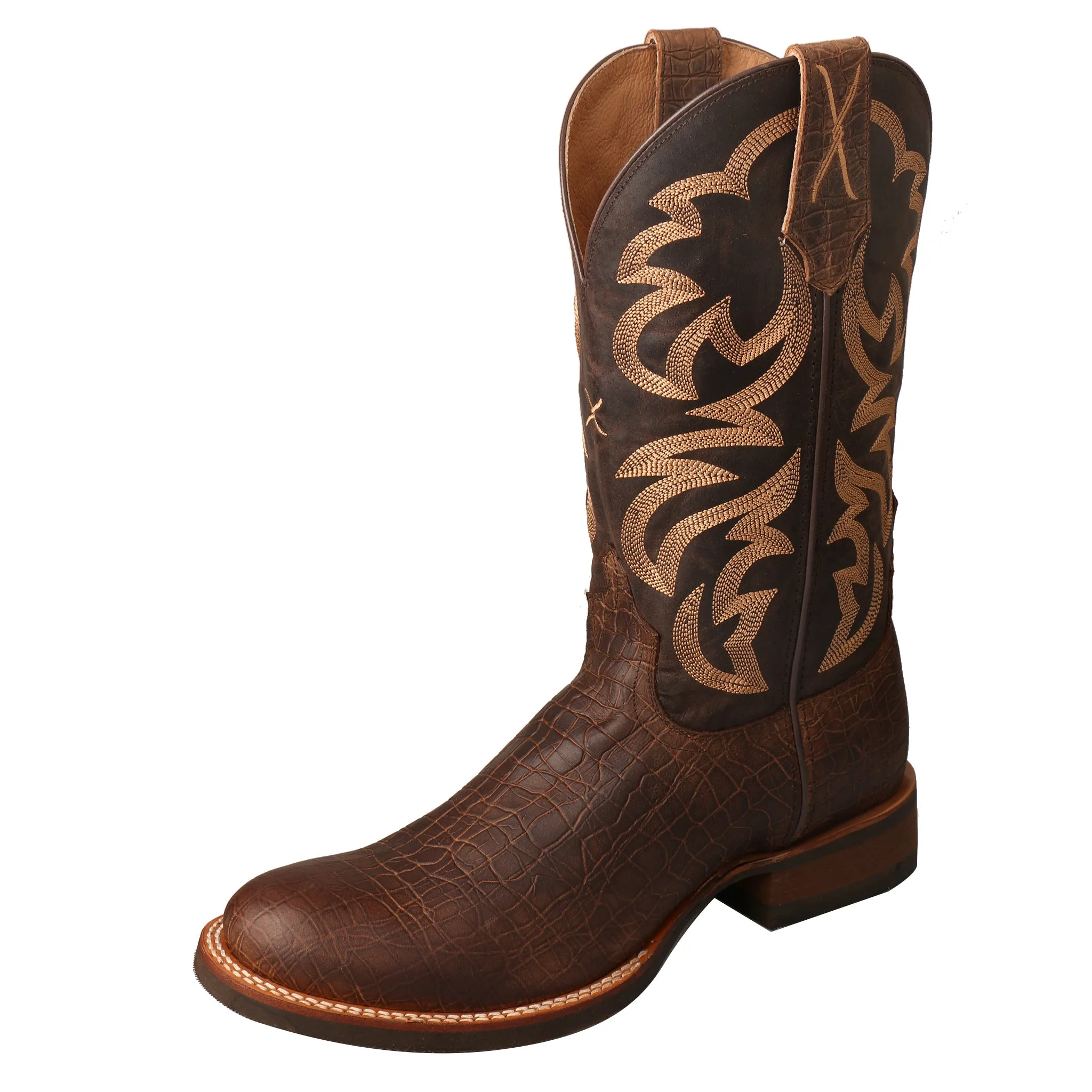 'Twisted X' Men's 12" Rancher Lite Cowboy - Crazy Horse Tobacco / Crazy Horse Taupe