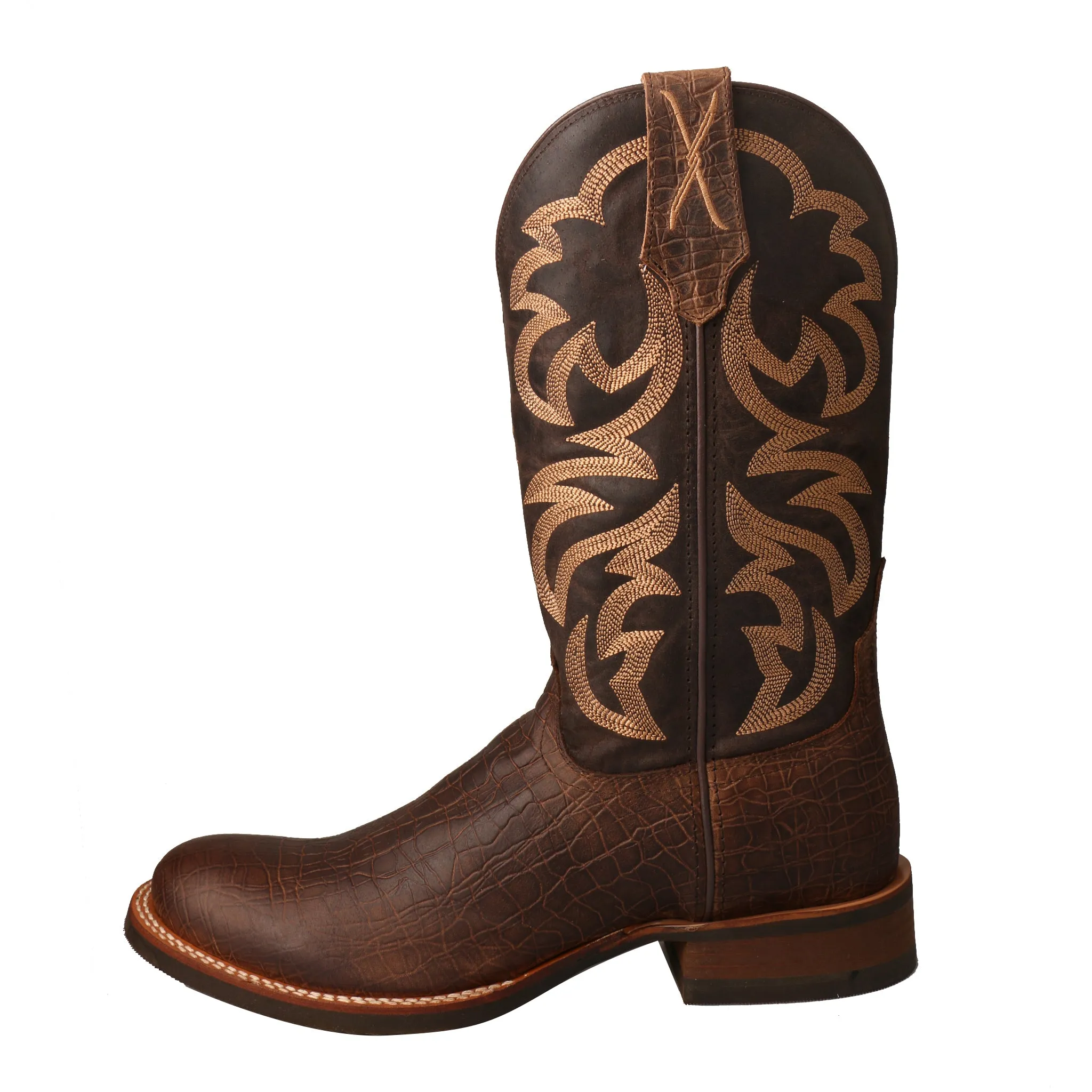 'Twisted X' Men's 12" Rancher Lite Cowboy - Crazy Horse Tobacco / Crazy Horse Taupe