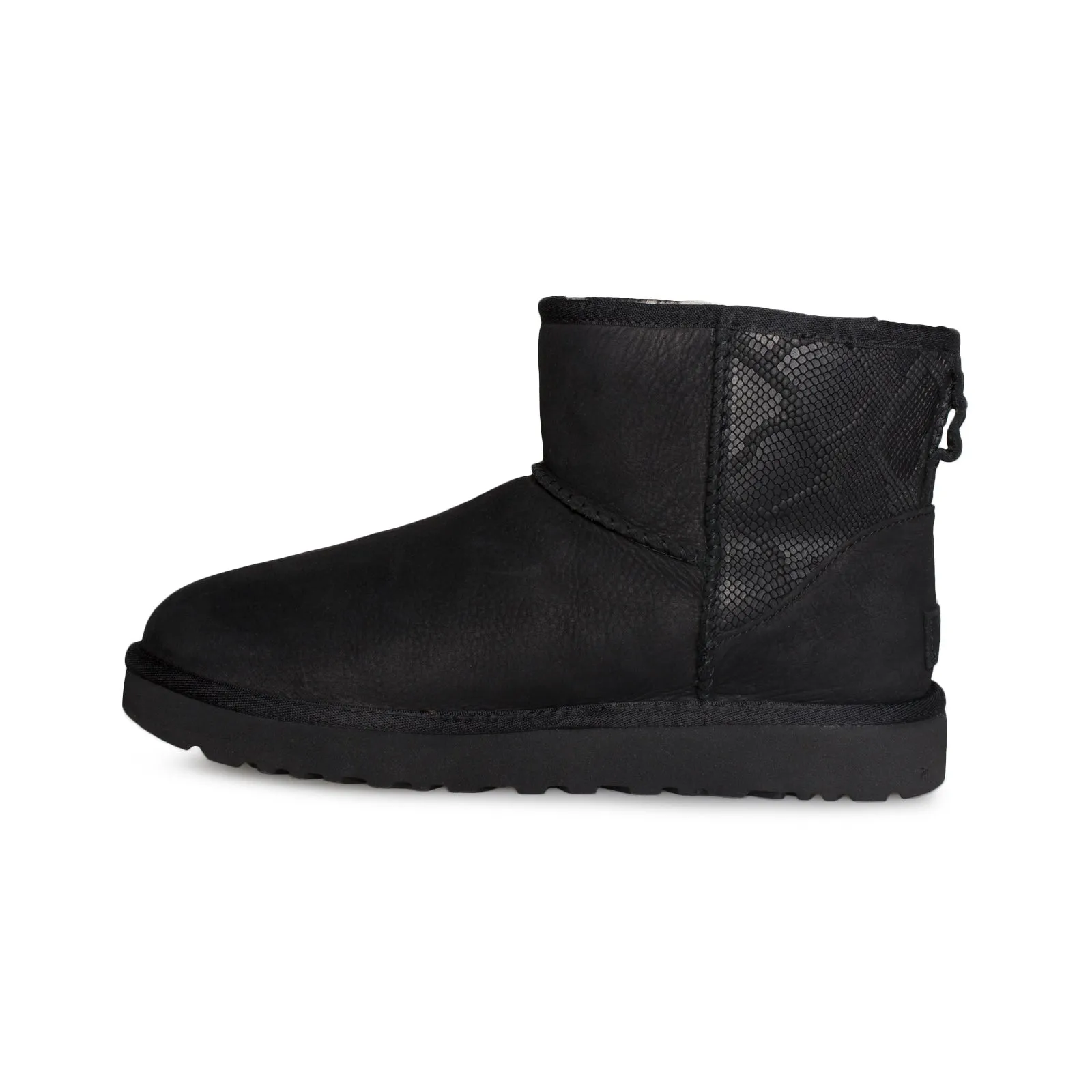 UGG Classic Mini Snake Black Boots - Women's