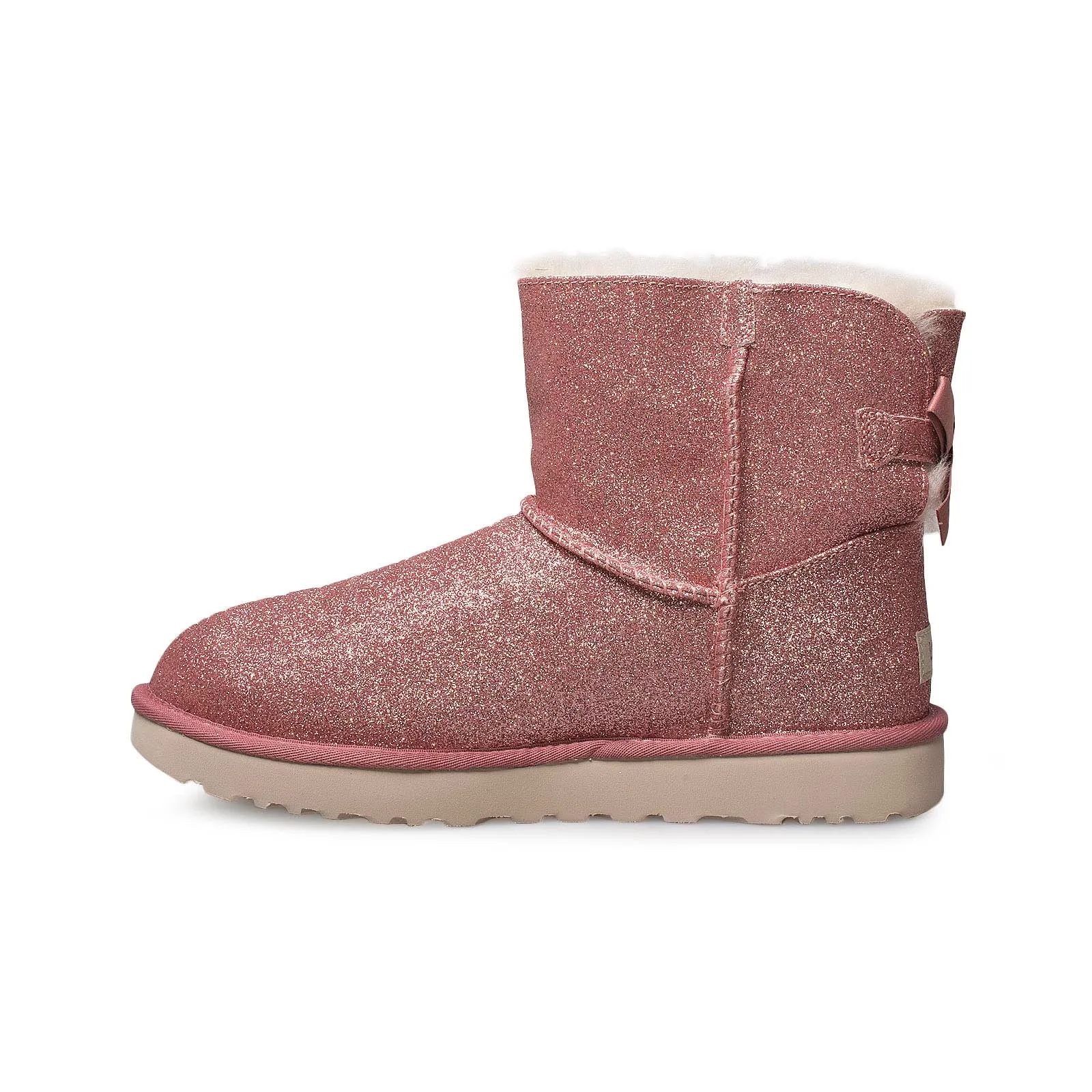 UGG Mini Bailey Bow Sparkle Pink Boots - Women's