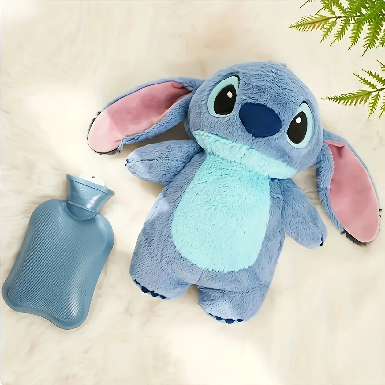 UME Stitch Plush Hot Water Bottle - Cozy Koala-Themed Hand Warmer for Home, Soft Cotton Blend