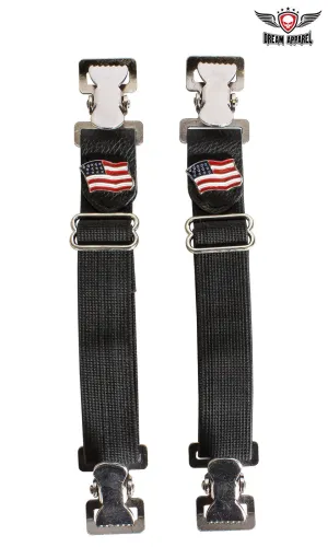 USA Flag Alligator Boot Clips