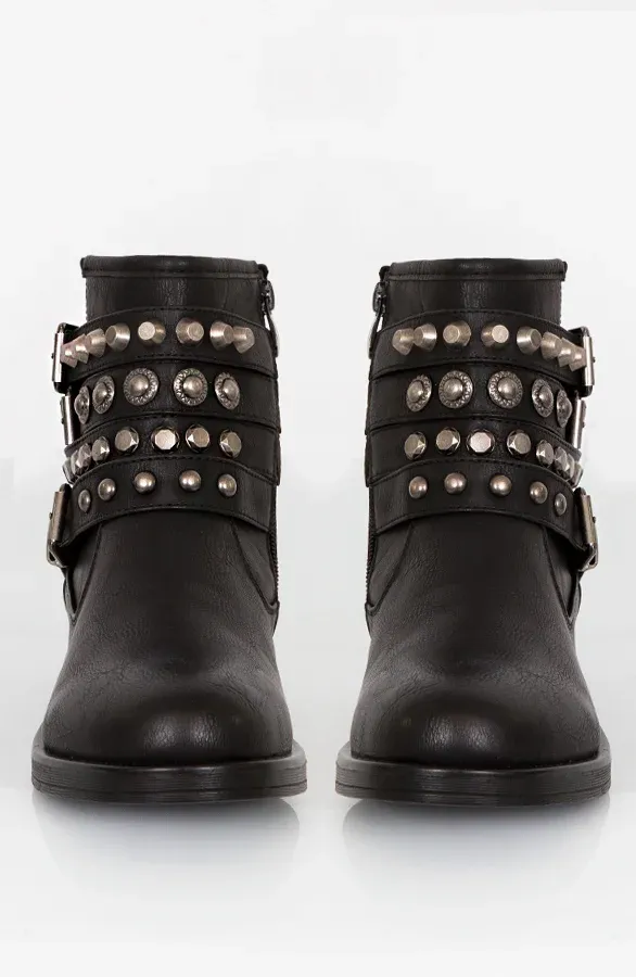 Valley Biker Boots Black