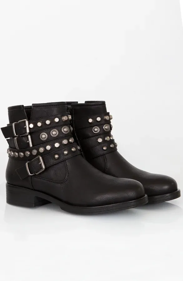 Valley Biker Boots Black