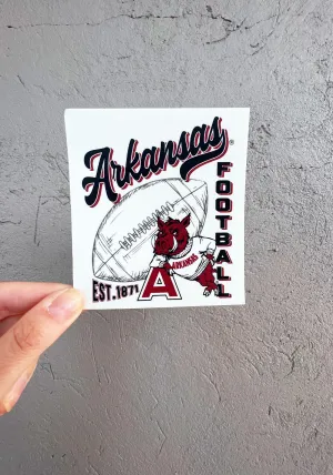 Vertical Football Sticker