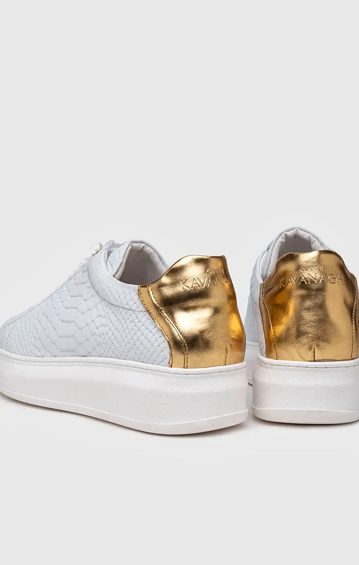 White Gold Upscale Sneakers