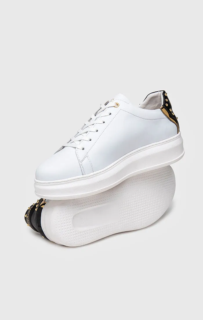 White Punk Upscale Sneakers