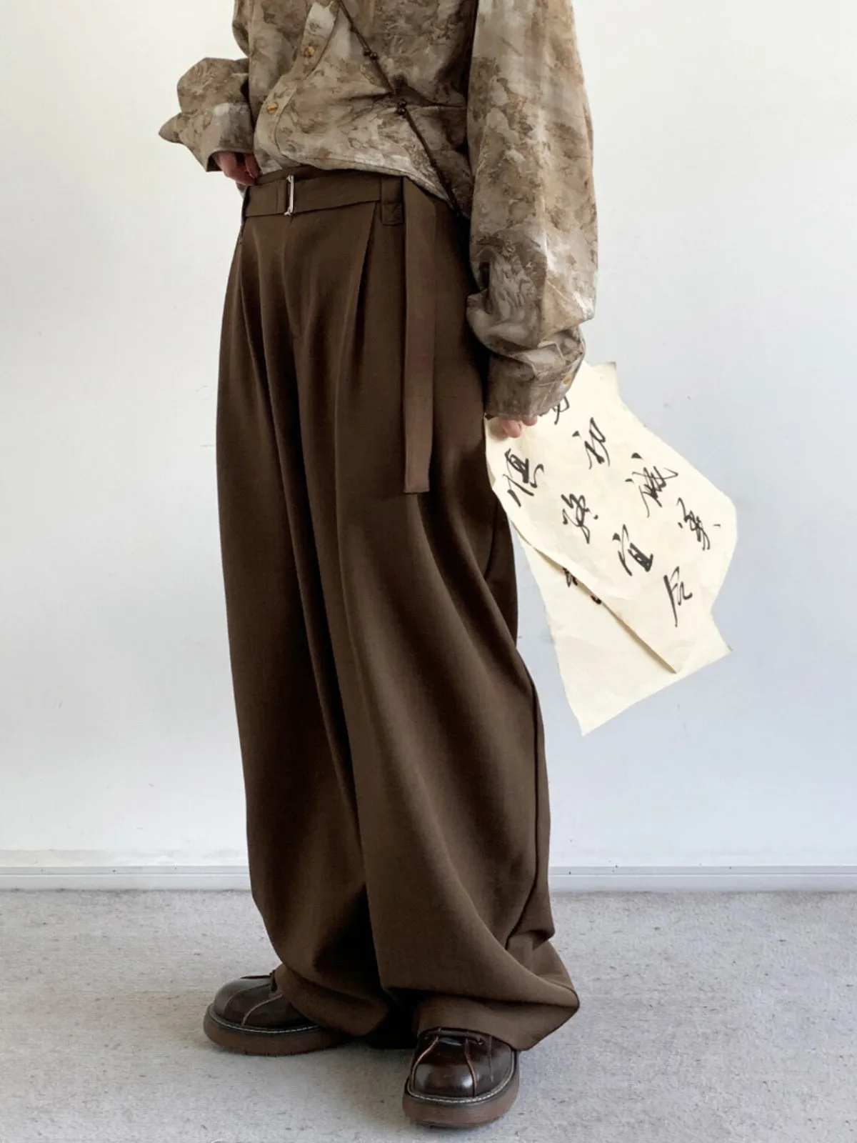 WLS Retro Loose Drape Trouser Pants