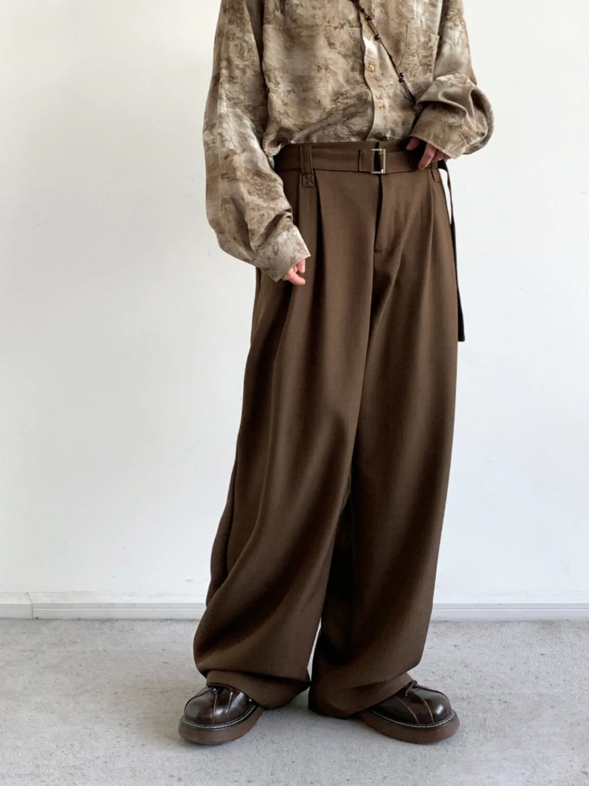 WLS Retro Loose Drape Trouser Pants