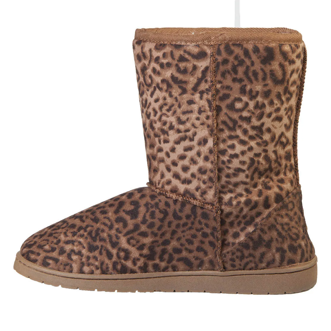 Women's 9-inch Microfiber Boots - Leopard Print