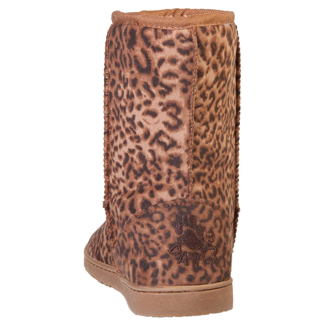 Women's 9-inch Microfiber Boots - Leopard Print