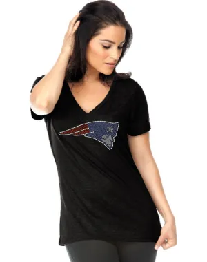 Women's Slub Jersey V Neck-f